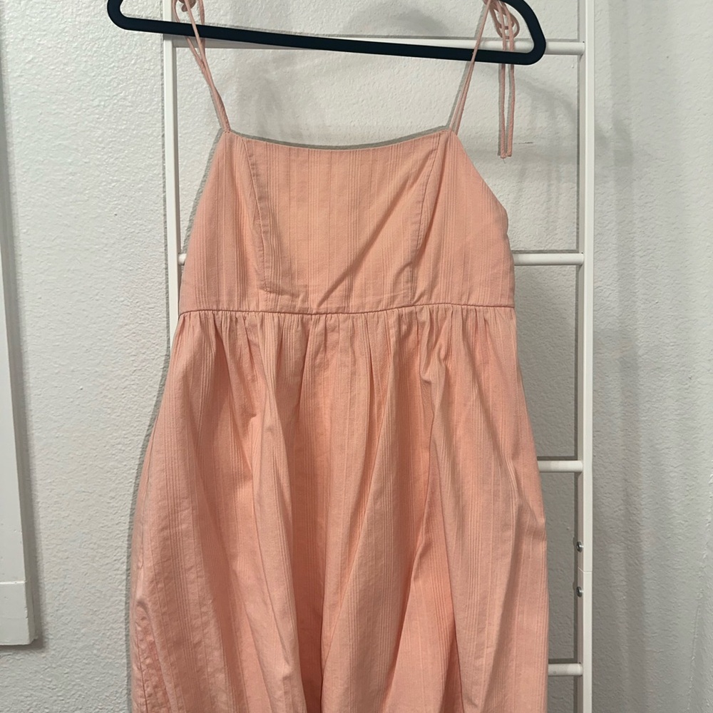 Peach Spaghetti Strap Dress